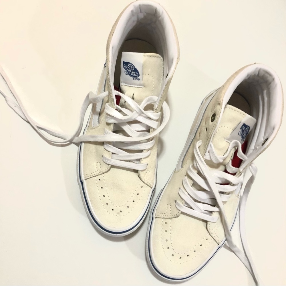 Vans raw canvas skate hi top